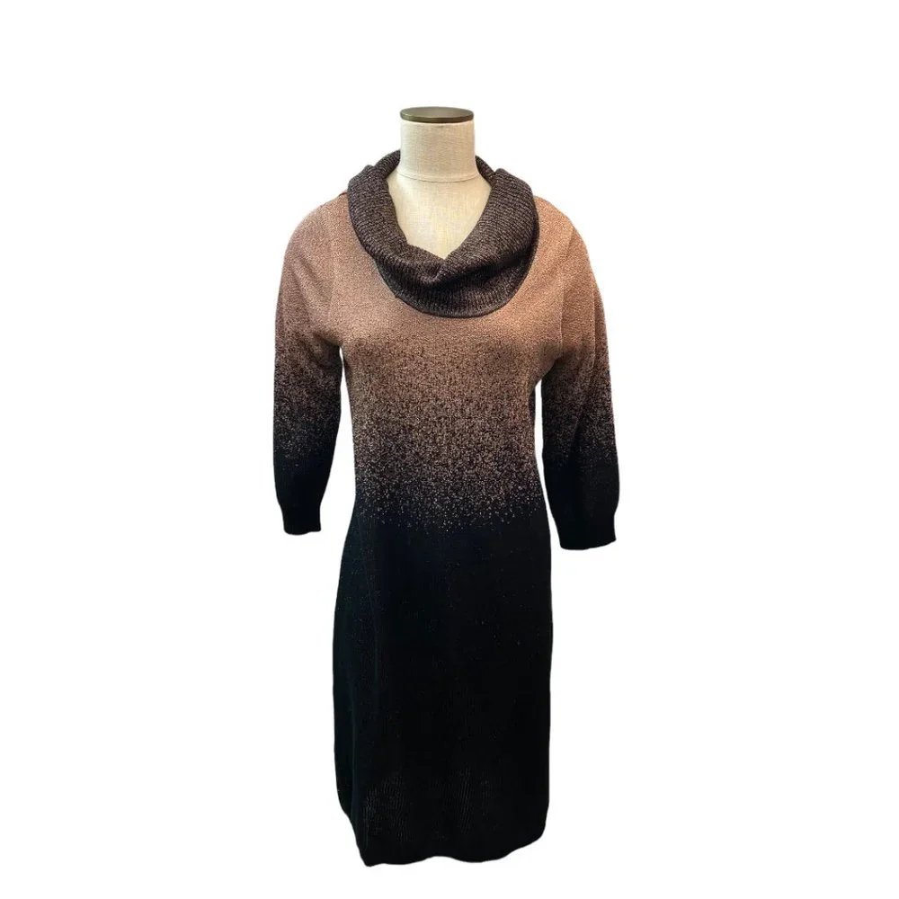 Black And Rose Gold Dress